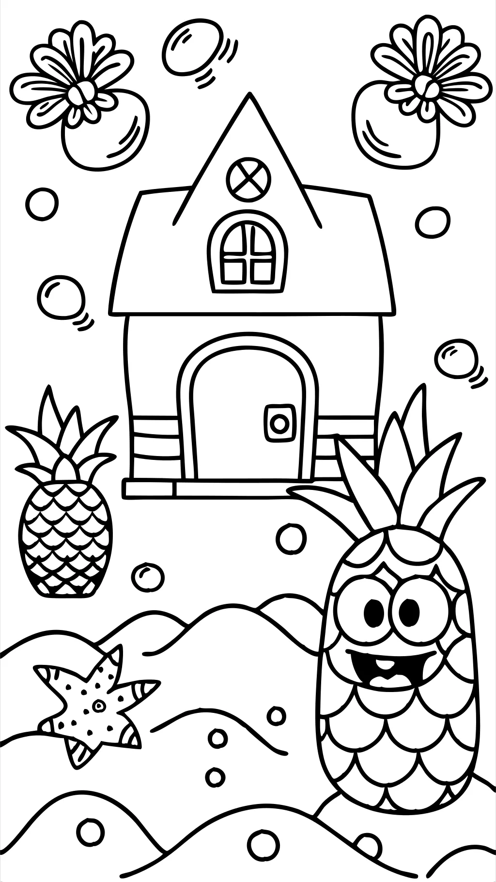 coloriage de squarepants de spongebob gratuit